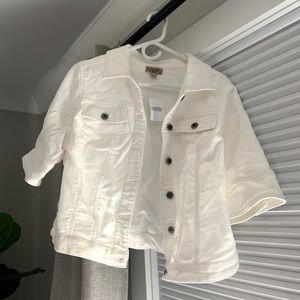 White jean jacket
